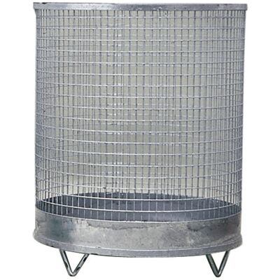 No-Name Cesto de basura H600xD500mm - Malla de alambre galvanizado No-Name Cesto de basura H600xD500mm - Malla de alambre galvanizado