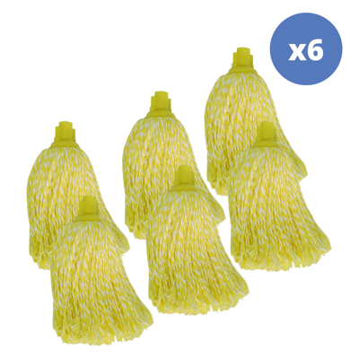 Paquete De 6 Paños De Repuesto De Microfibra Amarillos Msv Paquete De 6 Paños De Repuesto De Microfibra Amarillos Msv