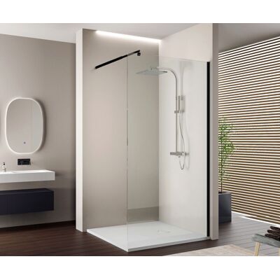 Bernstein - Walk-in Nano Ex103 10 Mm Cristal Superblanco - 200x90cm, Redondo, Negro Mate, Con Leds Blancos 900 Mm, Alrededor, Negro Mate, Con Led Blanco Bernstein - Walk-in Nano Ex103 10 Mm Cristal Superblanco - 200x90cm, Redondo, Negro Mate, Con Leds Blancos 900 Mm, Alrededor, Negro Mate, Con Led Blanco