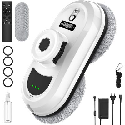 OEM Robot Limpiacristales, 5600 Pa, Automático, 3 Modos De Limpieza, Navegación Inteligente, Control Remoto Y 10 Paños De Limpieza. Ideal Para Uso Interior Y Exterior. OEM Robot Limpiacristales, 5600 Pa, Automático, 3 Modos De Limpieza, Navegación Inteligente, Control Remoto Y 10 Paños De Limpieza. Ideal Para Uso Interior Y Exterior.