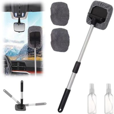 OEM Limpiador De Ventanas Magnético Expandible Para Coche Con Almohadillas De Microfibra Reutilizables Y Pulverizadores (1 Paquete) OEM Limpiador De Ventanas Magnético Expandible Para Coche Con Almohadillas De Microfibra Reutilizables Y Pulverizadores (1 Paquete)
