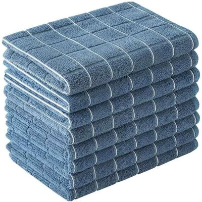OEM Juego De 8 Paños De Cocina De Microfibra, Ultra Absorbentes, Sin Pelusa, Con Estampado De Cuadros Negros. OEM Juego De 8 Paños De Cocina De Microfibra, Ultra Absorbentes, Sin Pelusa, Con Estampado De Cuadros Negros.