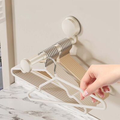 OEM Colgador Extensible Con Ventosa, Gancho De Pared Sin Taladrar, Estante Plegable Que Ahorra Espacio, Ideal Para Baño Y Cocina, Blanco, Juego De 2 OEM Colgador Extensible Con Ventosa, Gancho De Pared Sin Taladrar, Estante Plegable Que Ahorra Espacio, Ideal Para Baño Y Cocina, Blanco, Juego De 2