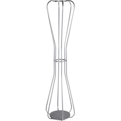 Beliani - Perchero De Metal Moderno De Interior Decorativo Con Estante Plateado Ordway Beliani - Perchero De Metal Moderno De Interior Decorativo Con Estante Plateado Ordway