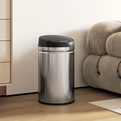 TORMATOR Cubo De Basura Cocina Automático 30 L Sensor Infrarrojo Cierre Automático Antihuellas Acero Inoxidable Plata TORMATOR Cubo De Basura Cocina Automático 30 L Sensor Infrarrojo Cierre Automático Antihuellas Acero Inoxidable Plata
