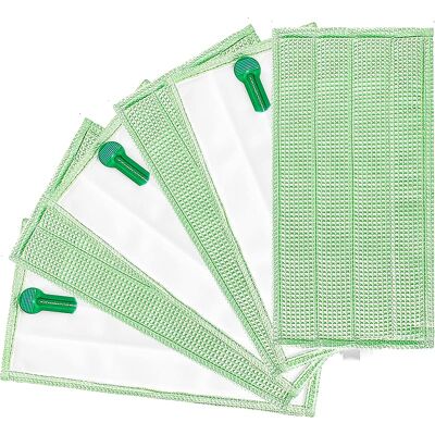 Paquete De 6 Paños De Microfibra De Repuesto Forehill Para Folletto Sp600 Y Sp600s, Compatibles Con Folletto Aspira Puli Lava Green Paquete De 6 Paños De Microfibra De Repuesto Forehill Para Folletto Sp600 Y Sp600s, Compatibles Con Folletto Aspira Puli Lava Green