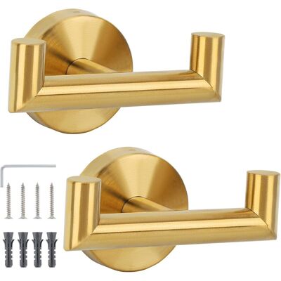 OEM Ganchos Para Baño, Juego De 2 Ganchos Para Toallas De Cocina, Gancho De Pared Con Tornillos, Ganchos De Acero Inoxidable, Soporte Para Toallas De Pared, Ganchos Y Perchas Para El Hogar (dorado) OEM Ganchos Para Baño, Juego De 2 Ganchos Para Toallas De Cocina, Gancho De Pared Con Tornillos, Ganchos De Acero Inoxidable, Soporte Para Toallas De Pared, Ganchos Y Perchas Para El Hogar (dorado)