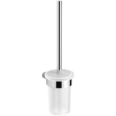 Cepillo de Wc Simply R de Swiss Aqua Technologies con soporte de cristal Cromo Cepillo de Wc Simply R de Swiss Aqua Technologies con soporte de cristal Cromo