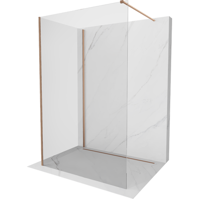 Mexen Kioto Panel De Ducha Walk-in 90 X 85 Cm, Transparente, Cobre Cepillado - 800-090-212-65-00-085 Mexen Kioto Panel De Ducha Walk-in 90 X 85 Cm, Transparente, Cobre Cepillado - 800-090-212-65-00-085
