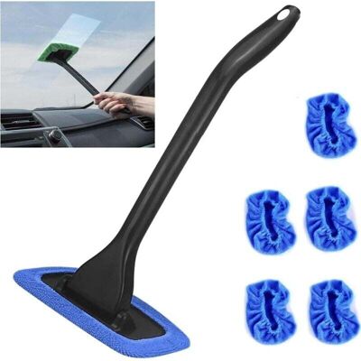 OEM Kit De Limpieza De Ventanas De Coche Con Botella Pulverizadora - Herramienta De Limpieza De Ventanas De Coche Con Mango Extraíble Y 5 Paños De Microfibra Reutilizables - Limpiador Portátil Para Ventan OEM Kit De Limpieza De Ventanas De Coche Con Botella Pulverizadora - Herramienta De Limpieza De Ventanas De Coche Con Mango Extraíble Y 5 Paños De Microfibra Reutilizables - Limpiador Portátil Para Ventan