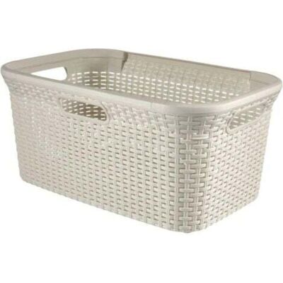 OEM Cesto De Ropa De 45 Litros - Para Ropa Limpia Y Sucia - Aspecto De Ratán Texturizado - Buena Ventilación - Asas Ergonómicas - Cesto Para Baño O Lavadero - 59,2 X 38 X 27 Cm OEM Cesto De Ropa De 45 Litros - Para Ropa Limpia Y Sucia - Aspecto De Ratán Texturizado - Buena Ventilación - Asas Ergonómicas - Cesto Para Baño O Lavadero - 59,2 X 38 X 27 Cm