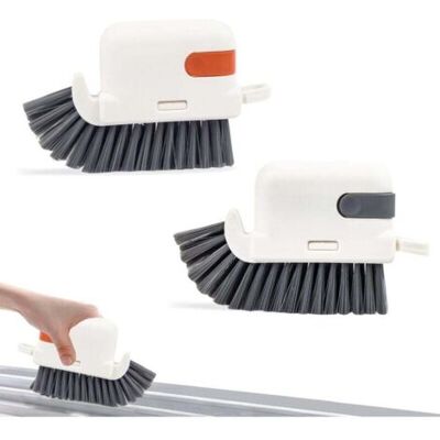 FOCTRO Cepillo De Limpieza Multifuncional 3 En 1 Para Hendiduras Y Canalones De Ventanas – Herramienta De Limpieza Rápida Para Limpiar Ventanas En Esquinas De Cocinas Y Baños Y Áreas Estrechas, 2 Unidades FOCTRO Cepillo De Limpieza Multifuncional 3 En 1 Para Hendiduras Y Canalones De Ventanas – Herramienta De Limpieza Rápida Para Limpiar Ventanas En Esquinas De Cocinas Y Baños Y Áreas Estrechas, 2 Unidades