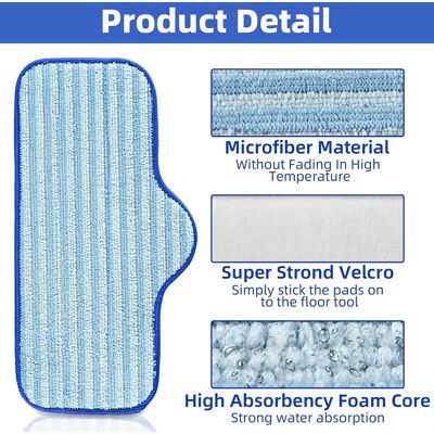 OEM Juego De 3 Paños De Repuesto Para La Mopa De Vapor Dupray Neat, Mopa De Microfibra Para Limpieza En Seco Y Húmedo. OEM Juego De 3 Paños De Repuesto Para La Mopa De Vapor Dupray Neat, Mopa De Microfibra Para Limpieza En Seco Y Húmedo.