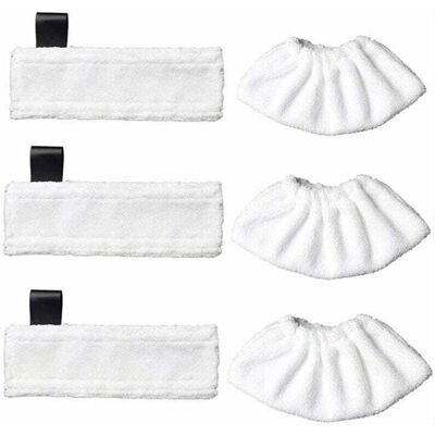 DPZO Paquete De 3 Paños De Microfibra De Repuesto Y 3 Paños De Microfibra Para Kärcher Easy Fix Sc1/sc2/sc3/sc4/sc5/sv7, Paño Accesorio Para Kärcher Easy Fix DPZO Paquete De 3 Paños De Microfibra De Repuesto Y 3 Paños De Microfibra Para Kärcher Easy Fix Sc1/sc2/sc3/sc4/sc5/sv7, Paño Accesorio Para Kärcher Easy Fix