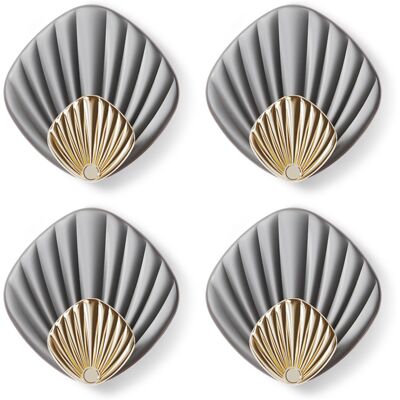 OEM Juego De 8 Ganchos Adhesivos Fuertes Con Forma De Concha, No Requieren Perforación, Para Un Montaje Creativo Y Discreto En La Pared Del Baño O La Cocina - Gris - Juego De 8 OEM Juego De 8 Ganchos Adhesivos Fuertes Con Forma De Concha, No Requieren Perforación, Para Un Montaje Creativo Y Discreto En La Pared Del Baño O La Cocina - Gris - Juego De 8