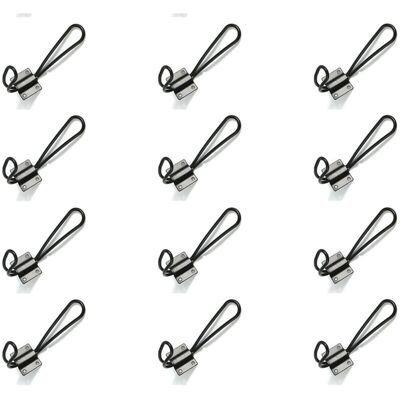 OEM Juego De 12 Ganchos De Metal Negro Para Abrigos, Perchero, Ganchos De Almacenamiento Para Baño, Cocina Y Dormitorio -crezuo OEM Juego De 12 Ganchos De Metal Negro Para Abrigos, Perchero, Ganchos De Almacenamiento Para Baño, Cocina Y Dormitorio -crezuo