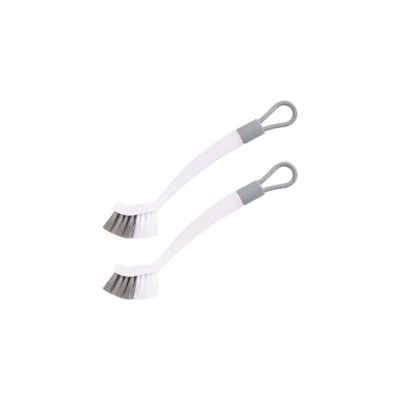 OEM Cepillo De Limpieza Para Baño Y Cocina, 2 Cepillos, Blanco/gris, Herramienta Integrada Para Eliminar Manchas, Para Cocina Y Baño - Crezuo OEM Cepillo De Limpieza Para Baño Y Cocina, 2 Cepillos, Blanco/gris, Herramienta Integrada Para Eliminar Manchas, Para Cocina Y Baño - Crezuo