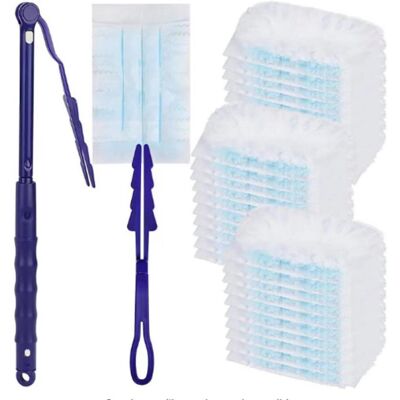 OEM Kit De Recharge Swiffer Duster De 52 Pièces, Plumeau Swiffer Rechargeable Avec 1 Manche, Pour Le Bureau, L'École Et Le Dépoussiérage À La Maison OEM Kit De Recharge Swiffer Duster De 52 Pièces, Plumeau Swiffer Rechargeable Avec 1 Manche, Pour Le Bureau, L'École Et Le Dépoussiérage À La Maison