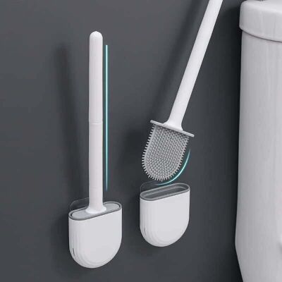 DPZO Cepillo De Inodoro De Silicona Con Soporte, Cepillo De Limpieza Profunda Con Mango Largo De Plástico Antideslizante Y Cerdas Flexibles, Cepillo De Inodoro Con Soporte De Secado Rápido. DPZO Cepillo De Inodoro De Silicona Con Soporte, Cepillo De Limpieza Profunda Con Mango Largo De Plástico Antideslizante Y Cerdas Flexibles, Cepillo De Inodoro Con Soporte De Secado Rápido.