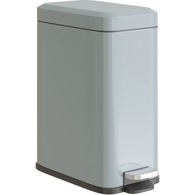JHY DESIGN Cubo De Basura Metálico Gris, Con Capacidad De 5 Litros, Accionado Mediante Pedal Y Con Balde Interior. JHY DESIGN Cubo De Basura Metálico Gris, Con Capacidad De 5 Litros, Accionado Mediante Pedal Y Con Balde Interior.
