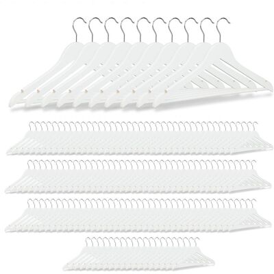 Relaxdays Perchas de Madera - 150 Uds, Giratorias, para Ropa Relaxdays Perchas de Madera - 150 Uds, Giratorias, para Ropa