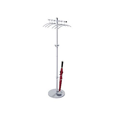 Perchero Kaiserkraft - Ø 550 mm, 1700 mm de altura, aluminio blanco Perchero Kaiserkraft - Ø 550 mm, 1700 mm de altura, aluminio blanco