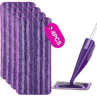 OEM 4 Toallitas Reutilizables Para Swiffer Wetjet, Paños De Microfibra De Repuesto Para Mopa En Aerosol Swiffer Wetjet, Paño De Microfibra, Almohadillas De Limpieza Para Pisos Secos O Húmedos. OEM 4 Toallitas Reutilizables Para Swiffer Wetjet, Paños De Microfibra De Repuesto Para Mopa En Aerosol Swiffer Wetjet, Paño De Microfibra, Almohadillas De Limpieza Para Pisos Secos O Húmedos.