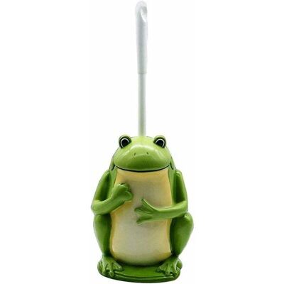 LIIYIELA Cepillo De Baño Compacto De Resina Con Diseño De Rana Verde, Herramienta De Limpieza Con Base. LIIYIELA Cepillo De Baño Compacto De Resina Con Diseño De Rana Verde, Herramienta De Limpieza Con Base.