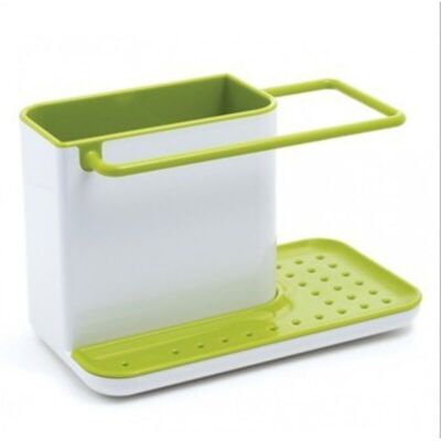 ENOWELIR Cesta De Almacenamiento Para Fregadero Con Escurridor Integrado, Soporte Para Esponja, Cepillo, Detergente Y Paño, Desmontable, Verde ENOWELIR Cesta De Almacenamiento Para Fregadero Con Escurridor Integrado, Soporte Para Esponja, Cepillo, Detergente Y Paño, Desmontable, Verde