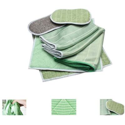DPZO Juego De 6 Paños De Microfibra De Bambú Para Ventanas, Espejos, Azulejos, Carrocerías De Automóviles, Limpieza De Cristales Y Baños. DPZO Juego De 6 Paños De Microfibra De Bambú Para Ventanas, Espejos, Azulejos, Carrocerías De Automóviles, Limpieza De Cristales Y Baños.