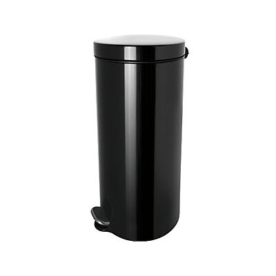Cubeta de Pedal de Plata helit - 30L, Acero, Negro/Blanco/Gris Cubeta de Pedal de Plata helit - 30L, Acero, Negro/Blanco/Gris