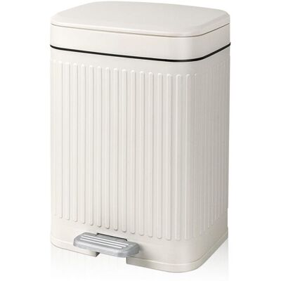 OEM Papelera Pequeña Para Baño Con Tapa, 2.1 Galones, Cierre Suave, Cubo De Basura Delgado Para Oficina, Dormitorio, Cocina A OEM Papelera Pequeña Para Baño Con Tapa, 2.1 Galones, Cierre Suave, Cubo De Basura Delgado Para Oficina, Dormitorio, Cocina A