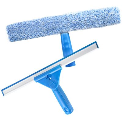 OEM Limpiacristales Profesional De 30 Cm, Con Escobilla De Silicona Y Cepillo De Microfibra, Kit 2 En 1, Para Baño, Ducha, Ventanas, Espejos Y Coche. OEM Limpiacristales Profesional De 30 Cm, Con Escobilla De Silicona Y Cepillo De Microfibra, Kit 2 En 1, Para Baño, Ducha, Ventanas, Espejos Y Coche.