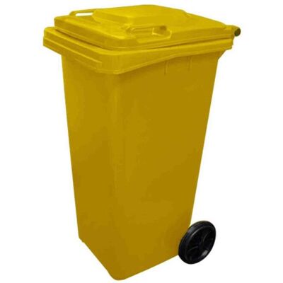 Jardin202 - 240L - Color Amarillo - Rueda - Contenedor reciclable Jardin202 - 240L - Color Amarillo - Rueda - Contenedor reciclable