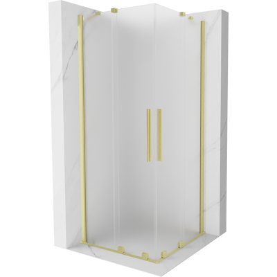 Mexen Velar Duo Cabina De Ducha Corredera 80 X 80 Cm, Escarcha, Dorado Cepillado - 871-080-080-32-55 Mexen Velar Duo Cabina De Ducha Corredera 80 X 80 Cm, Escarcha, Dorado Cepillado - 871-080-080-32-55