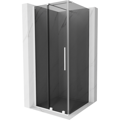 Mexen Velar Cabina De Ducha Corredera 120 X 120 Cm, Grafito, Blanco - 871-120-120-41-20 Mexen Velar Cabina De Ducha Corredera 120 X 120 Cm, Grafito, Blanco - 871-120-120-41-20