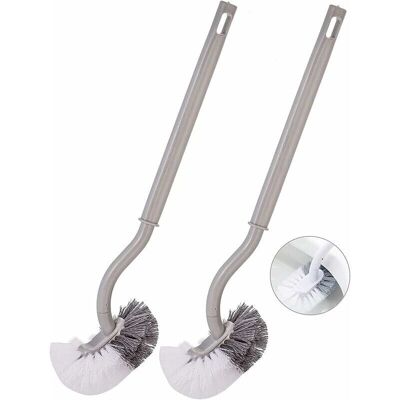 OEM Juego De 2 Cepillos Para Inodoro, Cepillo De Plástico De Mango Largo Con Cerdas Resistentes Para La Limpieza Profunda Del Inodoro, Gris -crezuo OEM Juego De 2 Cepillos Para Inodoro, Cepillo De Plástico De Mango Largo Con Cerdas Resistentes Para La Limpieza Profunda Del Inodoro, Gris -crezuo