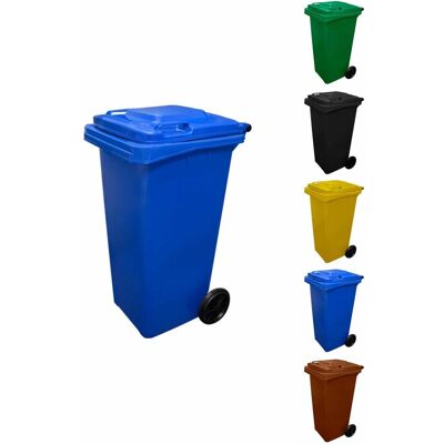 JARDIN202 - JARDIN202 - Azul - 120L - Cubo de basura JARDIN202 - JARDIN202 - Azul - 120L - Cubo de basura