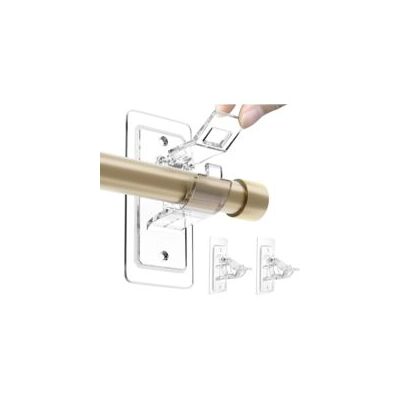 OEM Juego De 2 Soportes Para Barra De Cortina: No Requieren Perforación, Adhesivos De Pet Que No Dañan La Superficie, Ganchos Ajustables Sin Clavos Para Sala De Estar Y Baño. OEM Juego De 2 Soportes Para Barra De Cortina: No Requieren Perforación, Adhesivos De Pet Que No Dañan La Superficie, Ganchos Ajustables Sin Clavos Para Sala De Estar Y Baño.