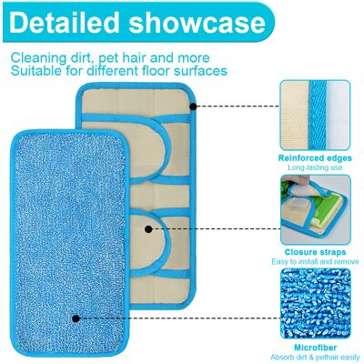 OEM Adecuado Para Recambios De Mopas De Microfibra Swiffer Sweeper, Accesorios Para Kit De Mopa De 3 Piezas Para Uso En Seco Y Húmedo. OEM Adecuado Para Recambios De Mopas De Microfibra Swiffer Sweeper, Accesorios Para Kit De Mopa De 3 Piezas Para Uso En Seco Y Húmedo.