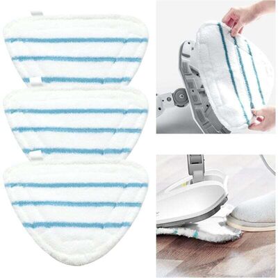 DPZO Fundas De Microfibra Para Mopa De Vapor, Triangulares Universales, Paños Lavables Para Limpiadores A Vapor, Blancas, Almohadillas De Microfibra Lavables A Máquina Para Mopa De Vapor (paquete De 3) DPZO Fundas De Microfibra Para Mopa De Vapor, Triangulares Universales, Paños Lavables Para Limpiadores A Vapor, Blancas, Almohadillas De Microfibra Lavables A Máquina Para Mopa De Vapor (paquete De 3)