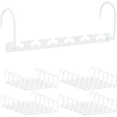 RELAXDAYS Pack De 24 Perchas Ropa Ahorra Espacio Con Ganchos Giratorios, Metal, Blanco, 26 Cm RELAXDAYS Pack De 24 Perchas Ropa Ahorra Espacio Con Ganchos Giratorios, Metal, Blanco, 26 Cm