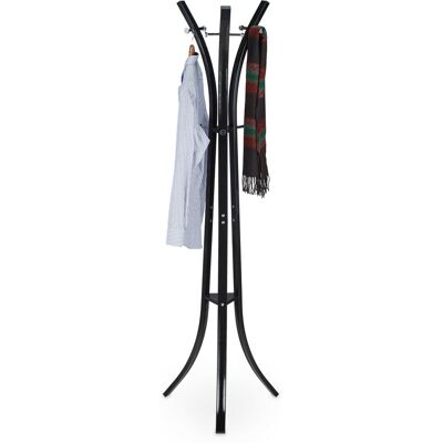 Relaxdays - Perchero Pie Para Chaquetas Y Abrigos, Metal, Negro, 175 Cm Relaxdays - Perchero Pie Para Chaquetas Y Abrigos, Metal, Negro, 175 Cm