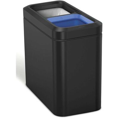 Simplehuman Cubos De Basura - Papelera Abierta Para Reciclado 20 L, Negro Mate Cw2105 Simplehuman Cubos De Basura - Papelera Abierta Para Reciclado 20 L, Negro Mate Cw2105