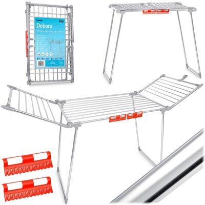 OEM Tendedero De Pie Plegable Debora, Acero Inoxidable, 19 M OEM Tendedero De Pie Plegable Debora, Acero Inoxidable, 19 M