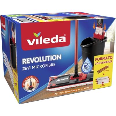 Vileda Supermocio Revolution Caja De Mopas En Microfibra Cubo Y Escurridor Vileda Supermocio Revolution Caja De Mopas En Microfibra Cubo Y Escurridor