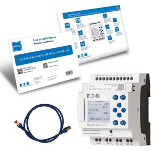 Kit de inicio Eaton EASY-E4-DC1 - Entradas digitales y salidas transistorizadas Kit de inicio Eaton EASY-E4-DC1 - Entradas digitales y salidas transistorizadas