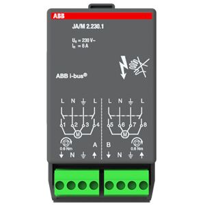 ABB Módulo de actuador de persiana JA/M2.230.1 - IP54, 2 x 1380W, 6A ABB Módulo de actuador de persiana JA/M2.230.1 - IP54, 2 x 1380W, 6A