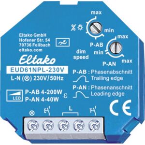 Eltako Eud61npl-230v Regulador Led Azul 45 Mm Eltako Eud61npl-230v Regulador Led Azul 45 Mm
