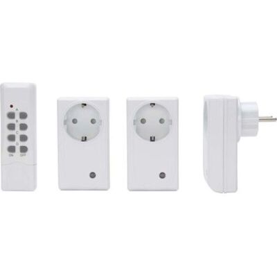 Kopp Toma con control remoto IP20 Blanco 3+1 - Enchufe eléctrico Kopp Toma con control remoto IP20 Blanco 3+1 - Enchufe eléctrico